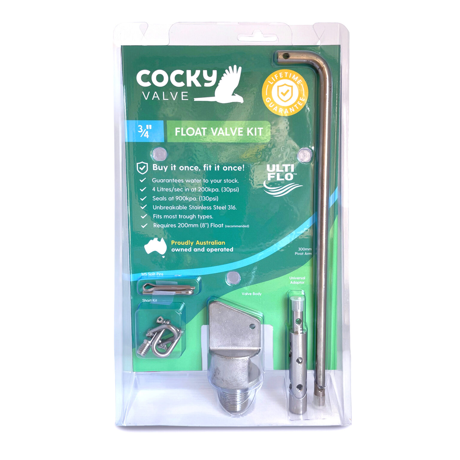 Ulti Flo Float Valve Kit Cocky Valve